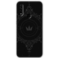 Oppo A31 Siyah Mandala 1 Baskılı Uyumlu Silikon Kılıf