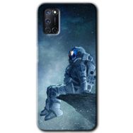 Oppo A52 Astronot Yalnızlığı Baskılı Uyumlu Silikon Kılıf