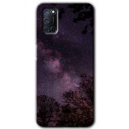 Oppo A52 Gece Galaksi Baskılı Uyumlu Silikon Kılıf