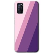 Oppo A52 Oblique Baskılı Uyumlu Silikon Kılıf