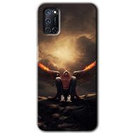 Oppo A52 Wings of Power Baskılı Uyumlu Silikon Kılıf