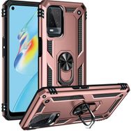 Oppo A54 Gold Kılıf Zırhlı Standlı Mıknatıslı Tank Kapak