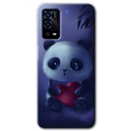 Oppo A55 Bebek Panda Baskılı Uyumlu Silikon Kılıf