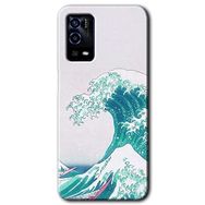 Oppo A55 Dalga Baskılı Uyumlu Silikon Kılıf