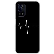 Oppo A55 Heart Rytm Baskılı Uyumlu Silikon Kılıf