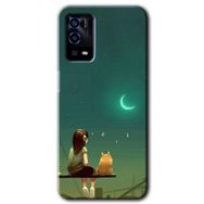 Oppo A55 Kedili Kız Baskılı Uyumlu Silikon Kılıf