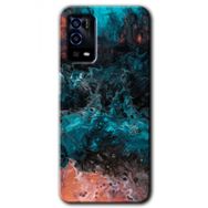 Oppo A55 Liquid Colorfull Baskılı Uyumlu Silikon Kılıf