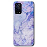 Oppo A55 Spots Lilac Baskılı Uyumlu Silikon Kılıf