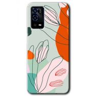Oppo A55 Vektör Çiçekler Baskılı Uyumlu Silikon Kılıf
