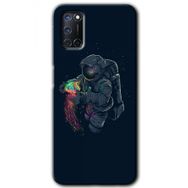 Oppo A72 Astronot Kıyafeti Baskılı Uyumlu Silikon Kılıf