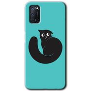 Oppo A72 Cat Vector Baskılı Uyumlu Silikon Kılıf