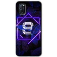 Oppo A72 Dark Neon Yaprak Ş Harfi Baskılı Uyumlu Silikon Kılıf