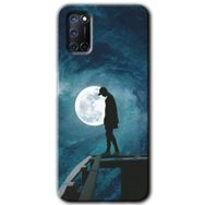 Oppo A72 Dolunay Yalnızlık Baskılı Uyumlu Silikon Kılıf