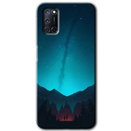 Oppo A72 Night Fores Mount Baskılı Uyumlu Silikon Kılıf