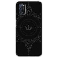 Oppo A72 Siyah Mandala 1 Baskılı Uyumlu Silikon Kılıf