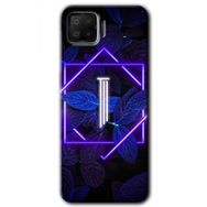 Oppo A73 Dark Neon Yaprak I Harfi Baskılı Uyumlu Silikon Kılıf