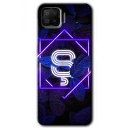 Oppo A73 Dark Neon Yaprak Ş Harfi Baskılı Uyumlu Silikon Kılıf