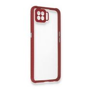 Oppo A73 Miami Şeffaf Silikon Fuşya Kılıf