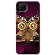 Oppo A73 Owl Bird Branch Baskılı Uyumlu Silikon Kılıf