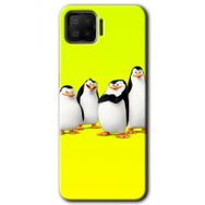 Oppo A73 Penguenler Baskılı Uyumlu Silikon Kılıf