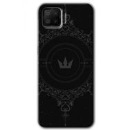 Oppo A73 Siyah Mandala 1 Baskılı Uyumlu Silikon Kılıf
