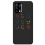 Oppo A74 Avengers Minimalism Baskılı Uyumlu Silikon Kılıf