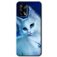 Oppo A74 Cat Glance Baskılı Uyumlu Silikon Kılıf