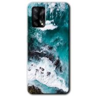 Oppo A74 Deniz Kıyısı Baskılı Uyumlu Silikon Kılıf