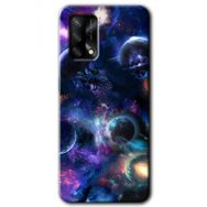 Oppo A74 Gezegen Karışımı Baskılı Uyumlu Silikon Kılıf