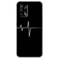 Oppo A74 Heart Rytm Baskılı Uyumlu Silikon Kılıf