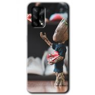 Oppo A74 I am Groot Baskılı Uyumlu Silikon Kılıf