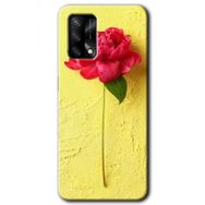 Oppo A74 Kırmızı Gül Baskılı Uyumlu Silikon Kılıf
