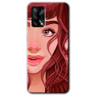 Oppo A74 Kızıl Kız Baskılı Uyumlu Silikon Kılıf