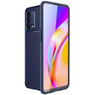 Oppo A74 Lacivert Kılıf Zırhlı Standlı Mıknatıslı Tank Kapak