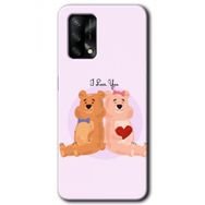 Oppo A74 Sevgili Ayıcık Baskılı Uyumlu Silikon Kılıf