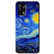 Oppo A74 Starry Night Baskılı Uyumlu Silikon Kılıf