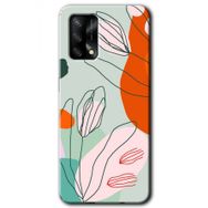 Oppo A74 Vektör Çiçekler Baskılı Uyumlu Silikon Kılıf
