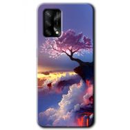 Oppo A74 Wash Red Wall Baskılı Uyumlu Silikon Kılıf