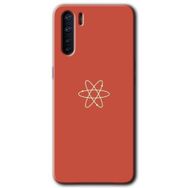 Oppo A91 Atom Baskılı Uyumlu Silikon Kılıf