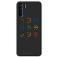 Oppo A91 Avengers Minimalism Baskılı Uyumlu Silikon Kılıf