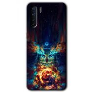 Oppo A91 Ballı Baykuş Baskılı Uyumlu Silikon Kılıf