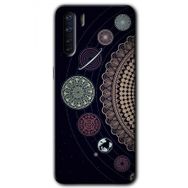 Oppo A91 Gezegen Döngüsü Baskılı Uyumlu Silikon Kılıf