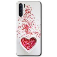 Oppo A91 Kalpli Şekerleme Baskılı Uyumlu Silikon Kılıf