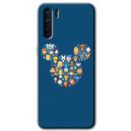 Oppo A91 Mickey Baskılı Uyumlu Silikon Kılıf