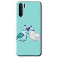 Oppo A91 Mutlu Kuşlar Baskılı Uyumlu Silikon Kılıf