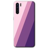 Oppo A91 Oblique Baskılı Uyumlu Silikon Kılıf