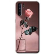 Oppo A91 Retro Gül Baskılı Uyumlu Silikon Kılıf
