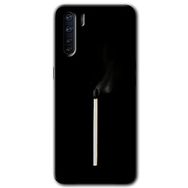 Oppo A91 Sönmüş Kibrit Baskılı Uyumlu Silikon Kılıf