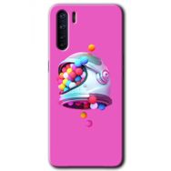 Oppo A91 Uzay Başlığı Baskılı Uyumlu Silikon Kılıf