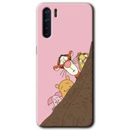 Oppo A91 Winnie the Pooh Baskılı Uyumlu Silikon Kılıf